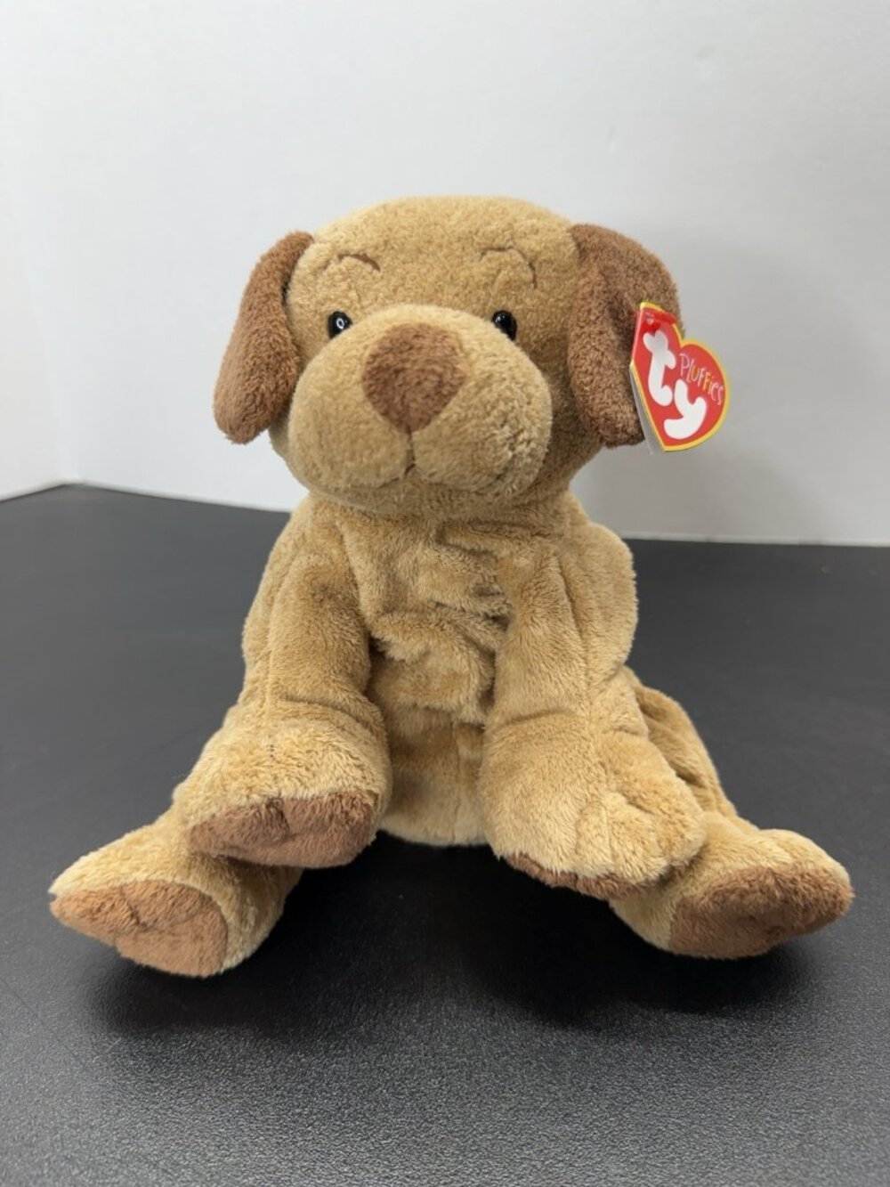 Ty Pluffies Puppers Dog Puppy Brown Tan Plush TyLux Plush  2003 With Tag
